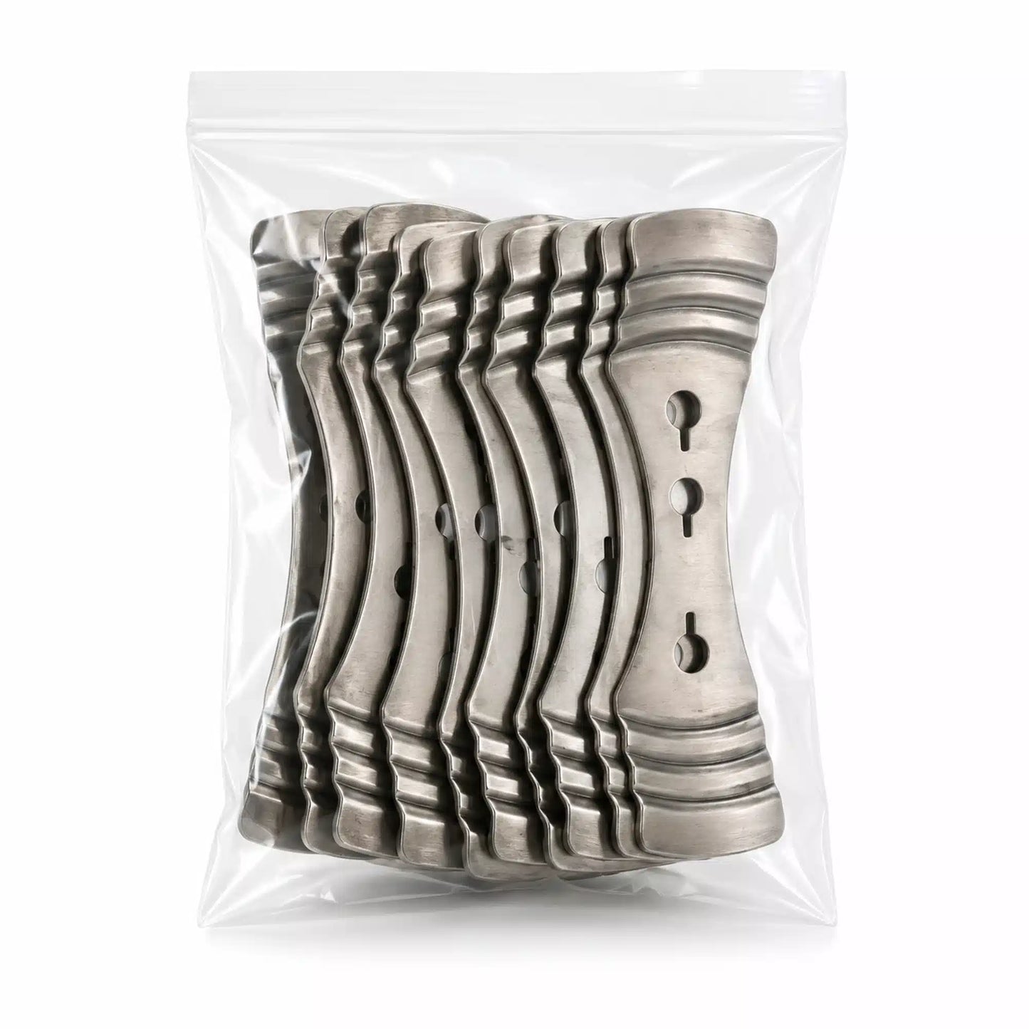Pack of stainless steel wick centering holders