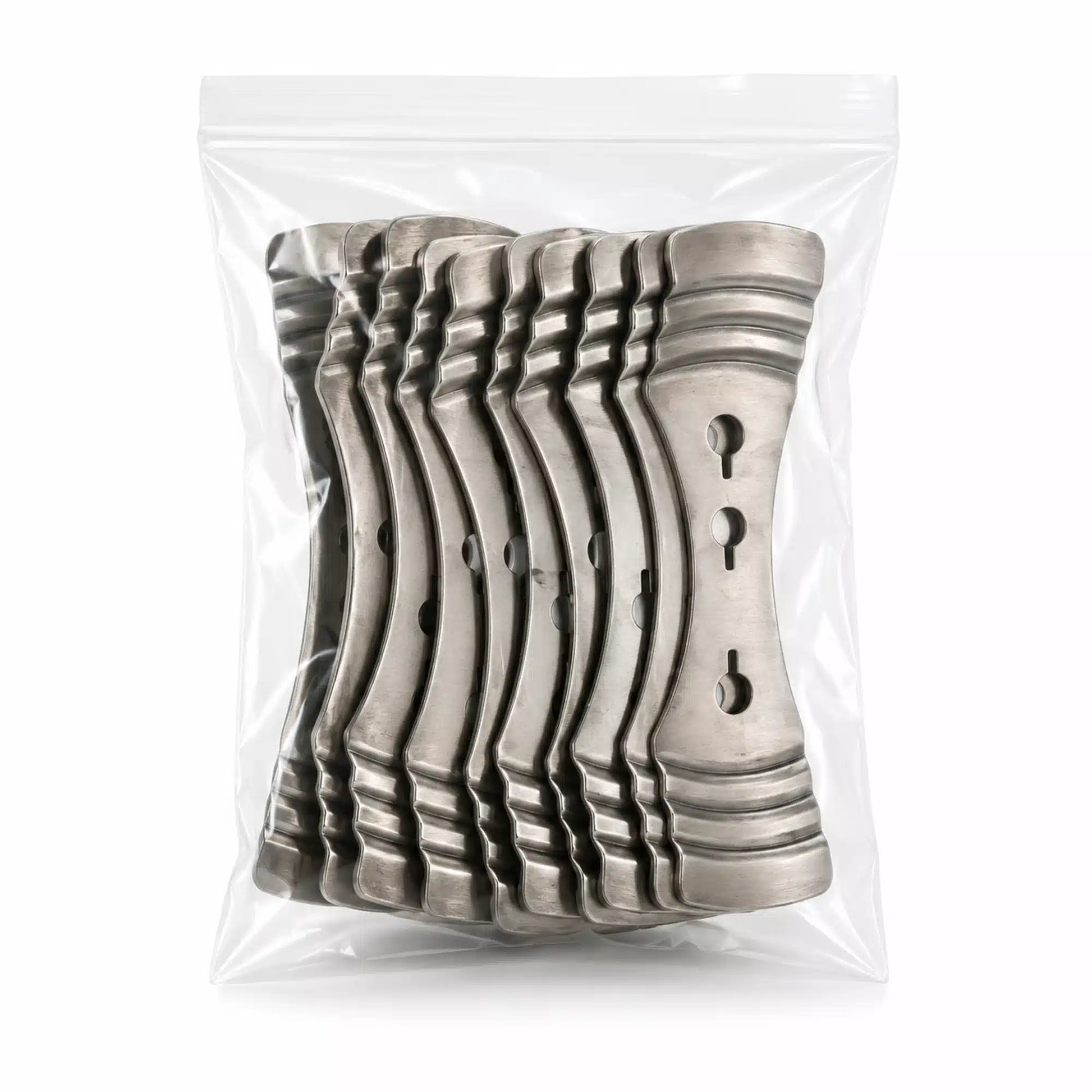 Pack of stainless steel wick centering holders