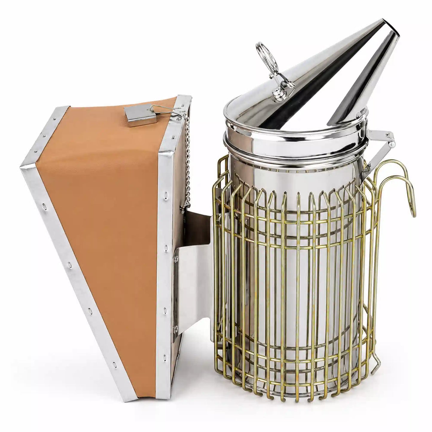 Stainless Steel Beekeeper’s Smoker with Hook