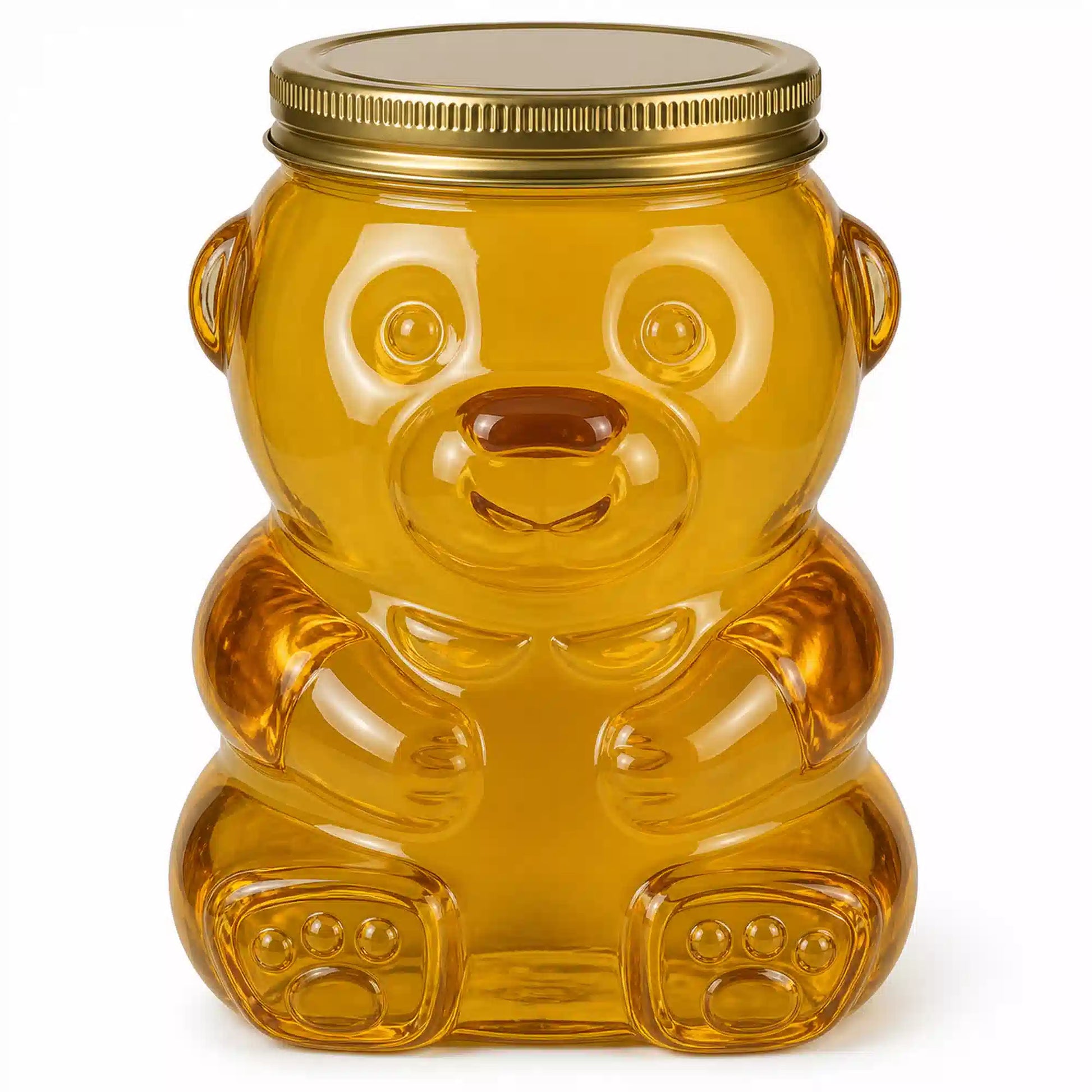 Goli Lid Teddy Bear Glass Jars 280ml / 350 Grams
