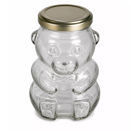 Teddy Bear Glass Jars