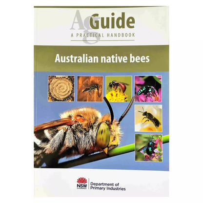 Australian Native Bees AgGuide book front cover with native bee images