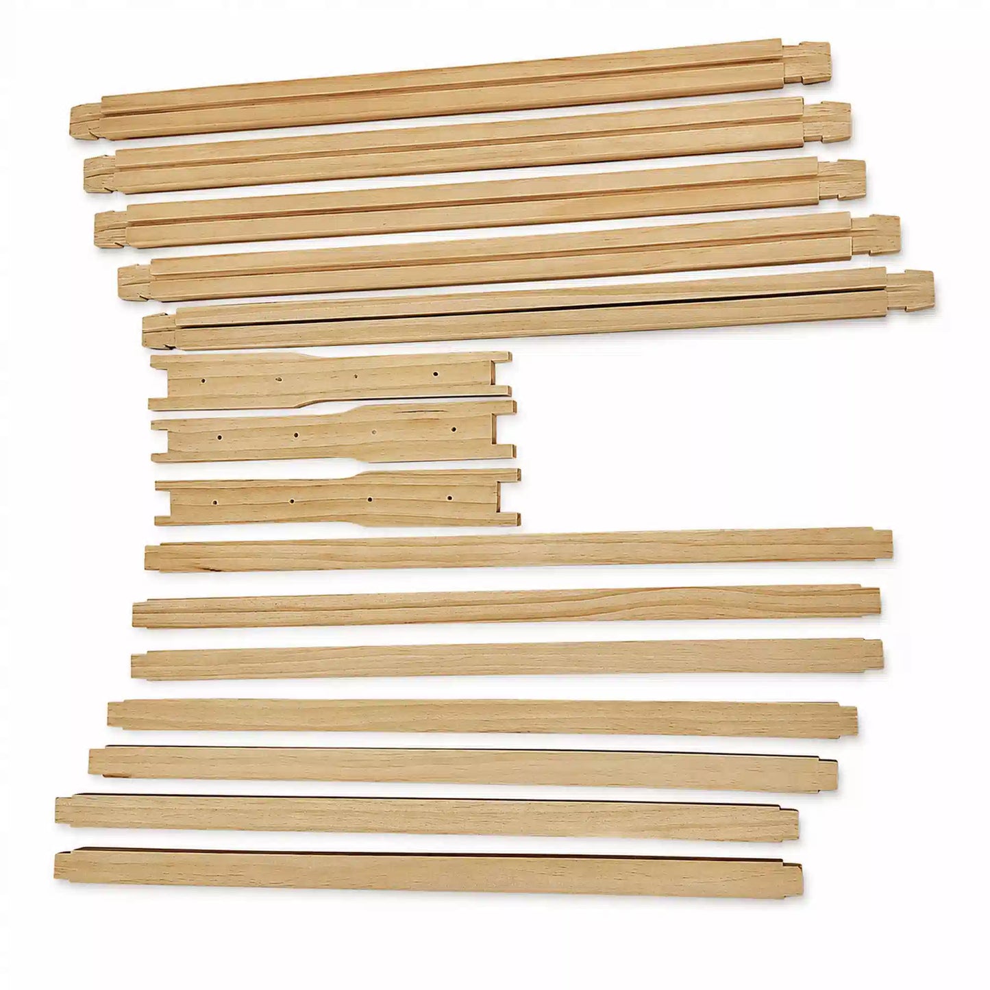 Unassembled Full Depth Frames For Plastic Foundations side view