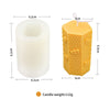 Hexagonal Honeycomb Silicone Candle Mould - Height 9.2 cm