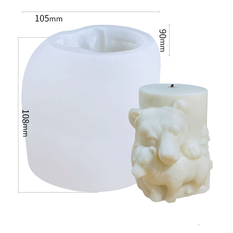 Animal Shape Silicone Candle Mould - Height 108 mm