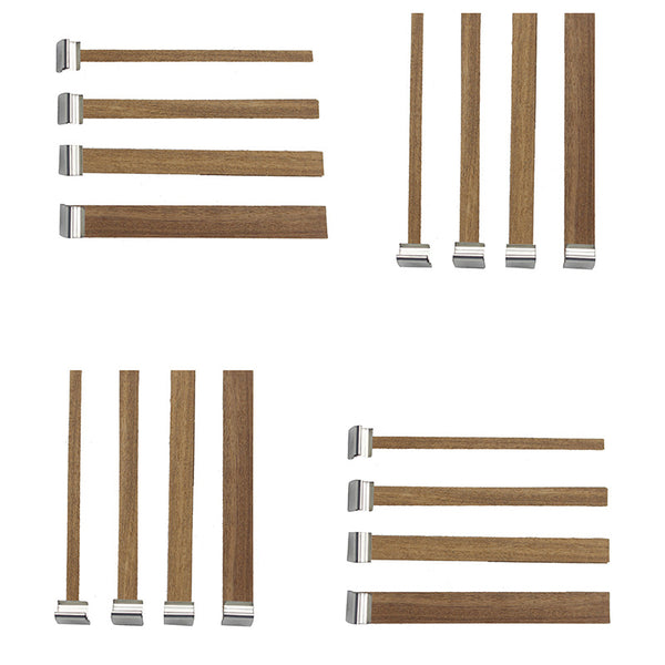 Wooden Candle Wick With Candle Making Sustainer Tab Pack of 20