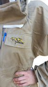 OZ ARMOUR Khaki Poly Cotton Beekeeping Suit With Fencing Veil,Beekeeping,beekeeping gear,oz armour