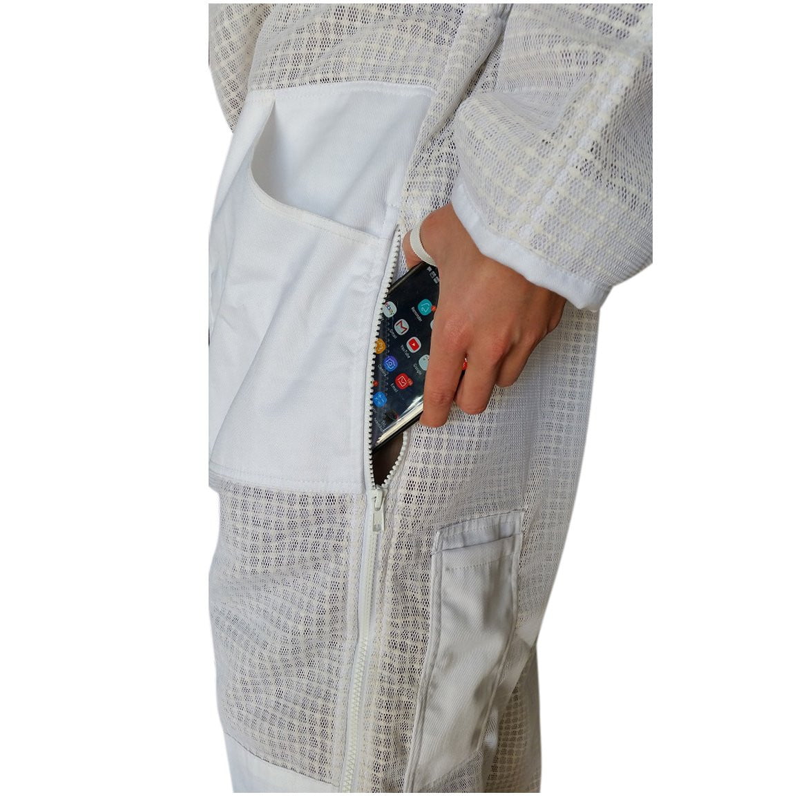 OZ ARMOUR 3 Layer Mesh Ventilated Beekeeping Suit With Fencing Veil,Beekeeping,beekeeping gear,oz armour