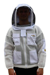 OZ ARMOUR Double Layer Mesh Ventilated Beekeeping Jacket With Fencing Veil