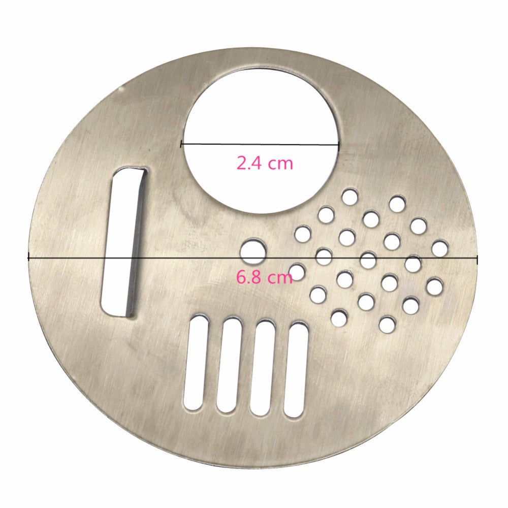 STAINLESS STEEL ROTATING ENTRANCE DISC GATE LARGE 6.8 CM