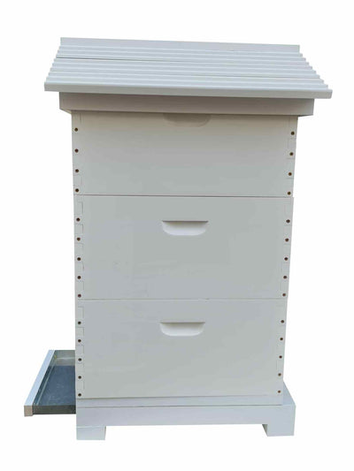 Three Level Gabled Telescopic Beehive Assembled & Painted