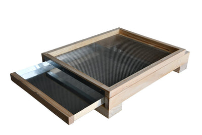 Mesh Bottom Board With Beetle Trap and Beehive Stand with Frame Holder