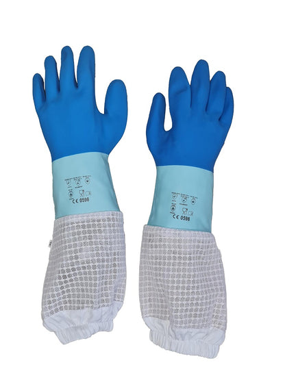 OZ ARMOUR Rubber Gloves with three Layer Mesh Ventilation