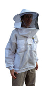 OZ ARMOUR 3 Layer Mesh Ventilated Beekeeping Jacket With Round Hat Veil,Beekeeping,beekeeping gear,oz armour