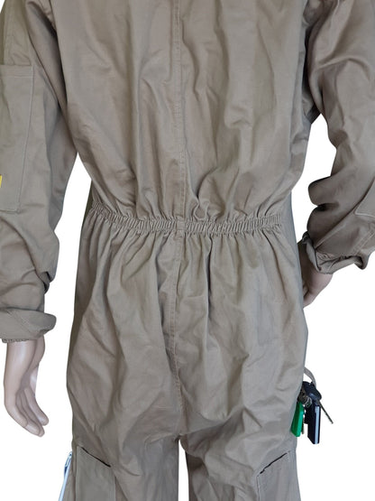 OZ ARMOUR Khaki Poly Cotton Beekeeping Suit With Fencing Veil,Beekeeping,beekeeping gear,oz armour