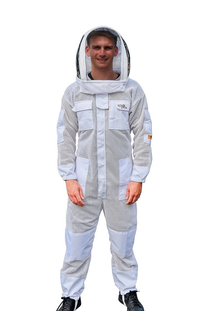OZ ARMOUR 3 Layer Mesh Ventilated Beekeeping Suit With Fencing Veil,Beekeeping,beekeeping gear,oz armour