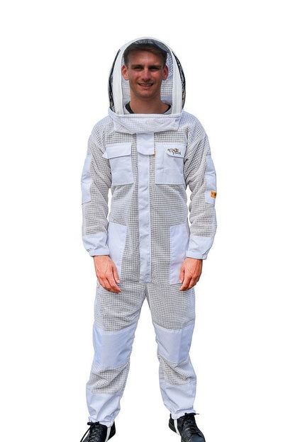 OZ ARMOUR 3 Layer Mesh Ventilated Beekeeping Suit With Fencing Veil,Beekeeping,beekeeping gear,oz armour