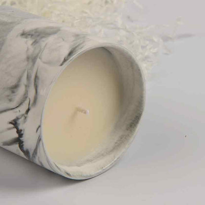 Gray Ceramic Candle