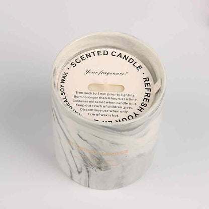 Gray Ceramic Candle