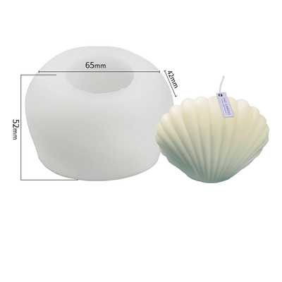 Clam Shell Silicone Candle Mould - Height 52 mm