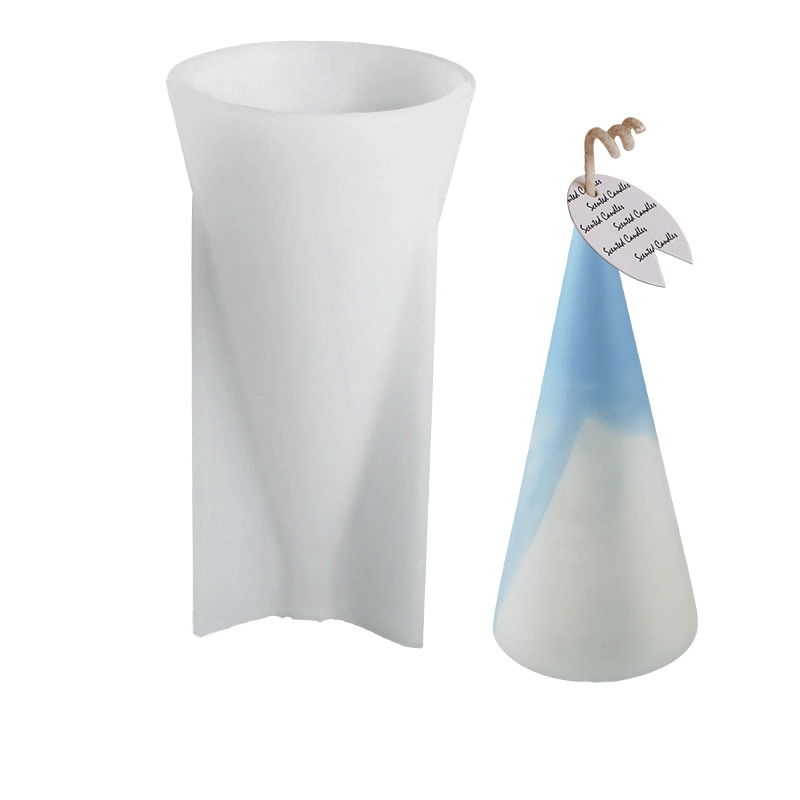 Cone Shape Silicone Candle Mould - Height 146 mm