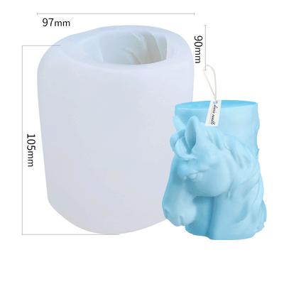 Horse Shape Silicone Candle Mould - Height 105 mm