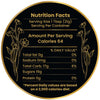 Honey Nutritional Fact Labels Round-Black