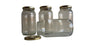 500 ml/800 Grams Round Glass Jars Honey Containers Gold Lids - Beekeeping Gear