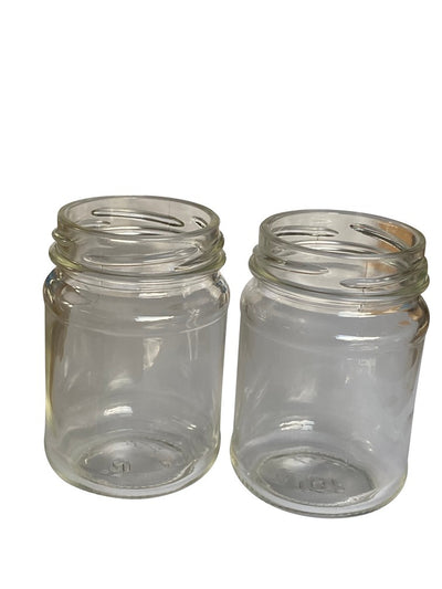 500 ml/800 Grams Round Glass Jars Honey Containers Gold Lids - Beekeeping Gear