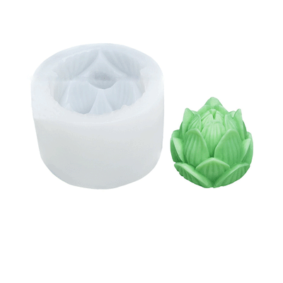 Lotus Flower Silicone Candle Mould - Height 49 mm