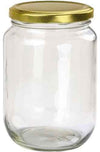 Metal comb Lid glass jar container