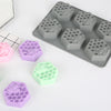 Honeycomb Pattern Candle Moulds 6 In One