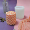 Bubble Shape Cylinder Silicone Candle Mould - Height 102 mm