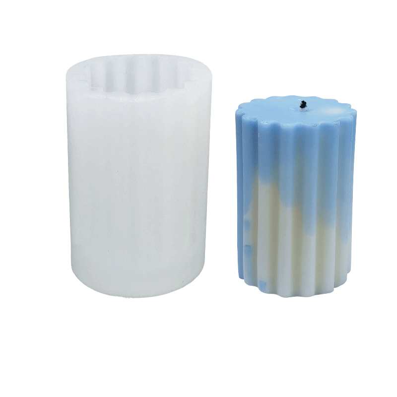Pillar Shape Silicone Candle Mould - Height 88 mm