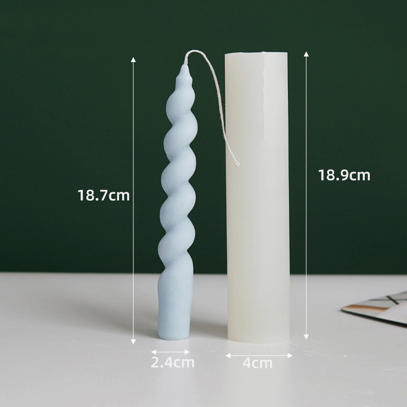 Spiral Shape Silicone Candle Mould