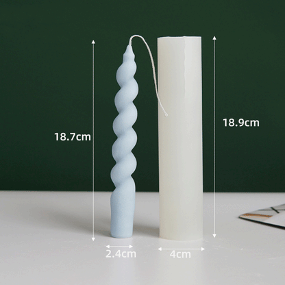 Spiral Shape Silicone Candle Mould