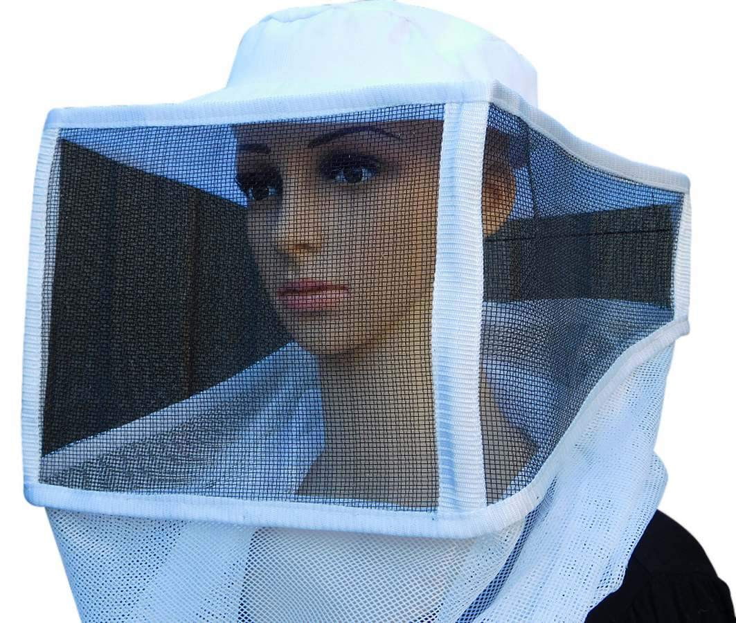 Square Hat Veil With Metallic Mesh and Strings
