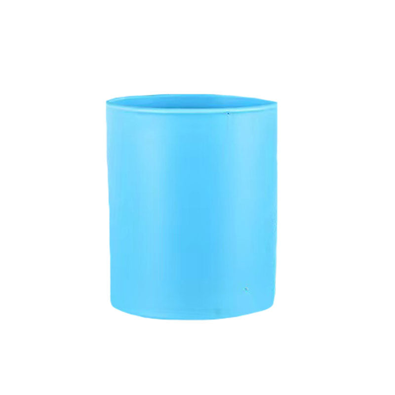 Blue Candle Glass Jar