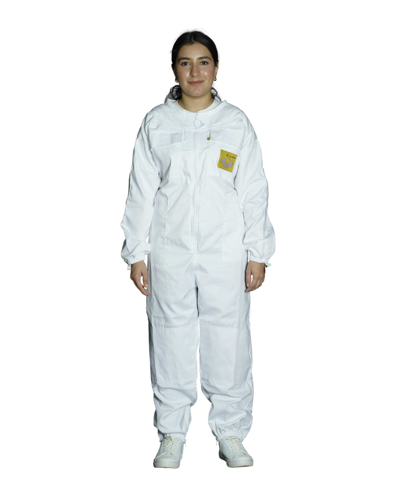 OZ APIARIST Heavy Duty Beekeeping Suit With Fencing Veil & Optional Gloves