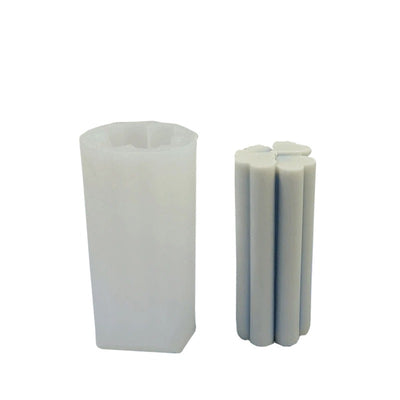 Flower Cylinder Silicone Candle Mould