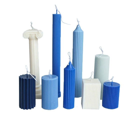 Multiple Shape Set of 9 Silicone Candle Mould