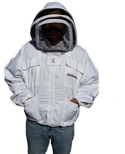 OZ APIARIST Heavy Duty Poly Cotton Beekeeping Jacket With Your Choice of Veil - Beekeeping Gear