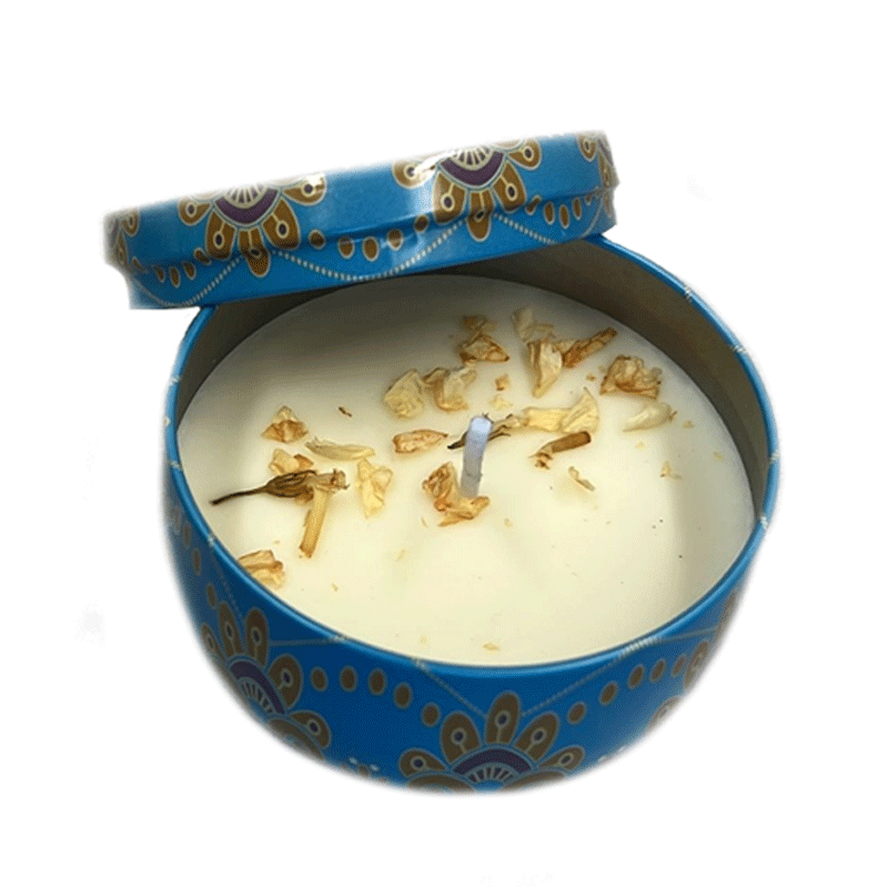 Blue Scented Candle Pot