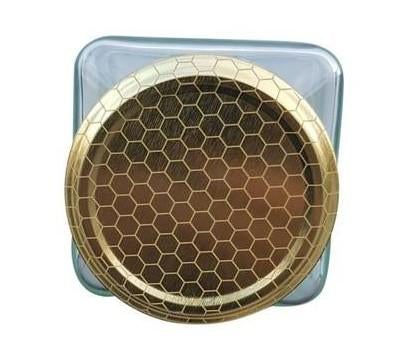 Honeycomb Pattern Lids For 375 ml Square Jars