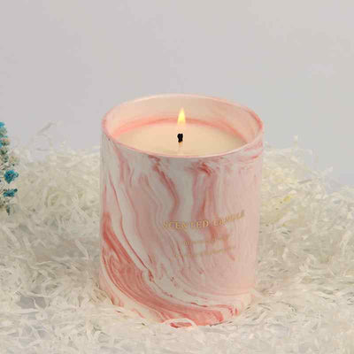 Pink Ceramic Candle