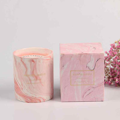 Pink Ceramic Candle