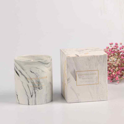 Gray Ceramic Candle