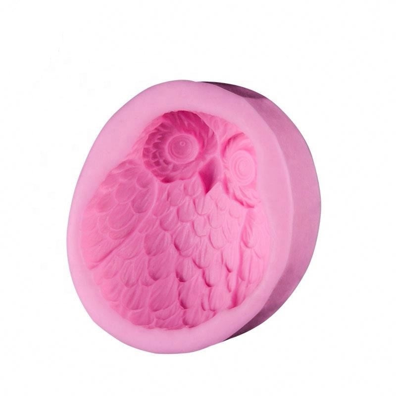 Silicone CandleBath bomb Mould 3D Owl