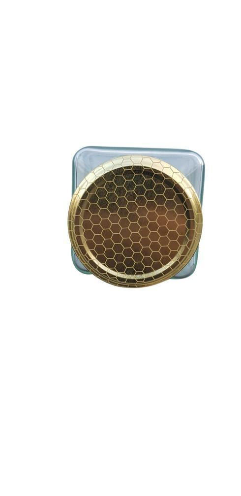Honeycomb Pattern Lids For 375 ml Square Jars