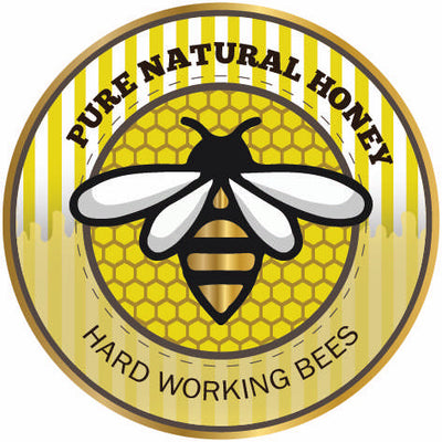 HONEY LABELS ROUND beekeeping